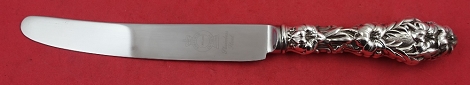 Regular Knife with replaced Sheffield French stainless blade and early fat hand cast handle 9 3/8